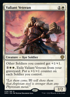 Valiant Veteran [Dominaria United]-1