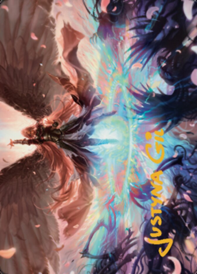Iridian Maelstrom Art Card (Gold-Stamped Signature) [Dominaria United Art Series]-1