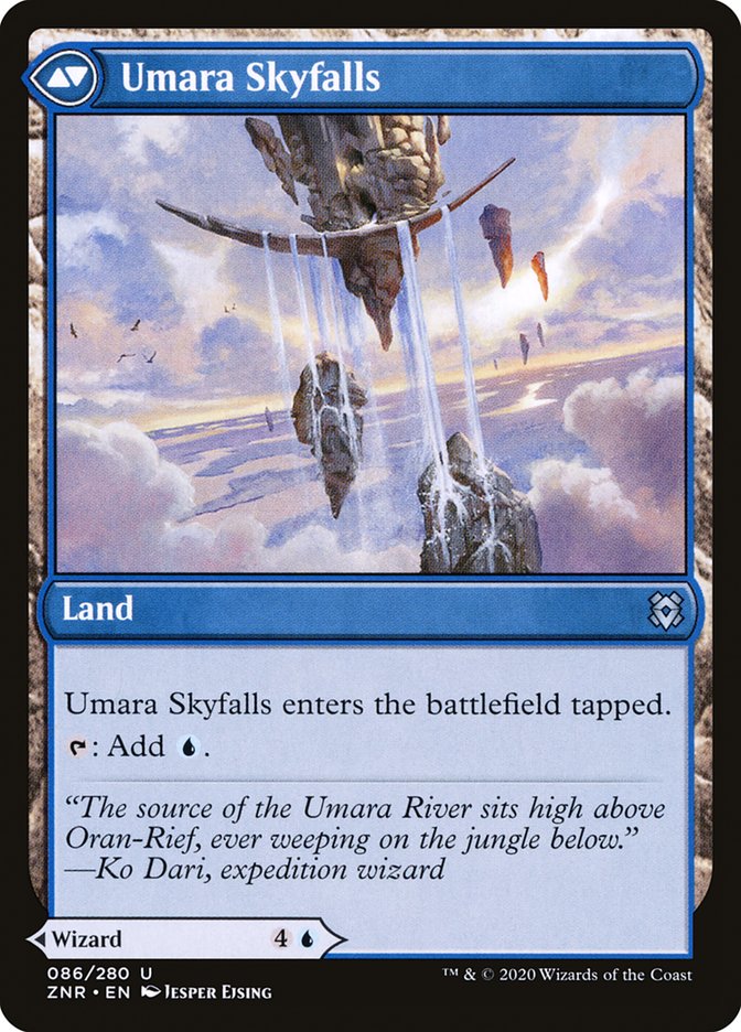 Umara Wizard // Umara Skyfalls [Zendikar Rising]-2