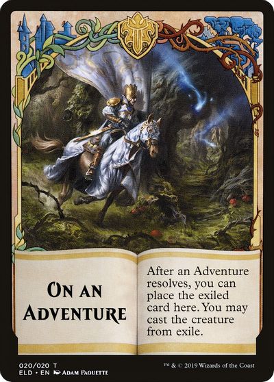 On An Adventure Double-Sided Emblem [Challenger Decks 2020 Tokens]-1