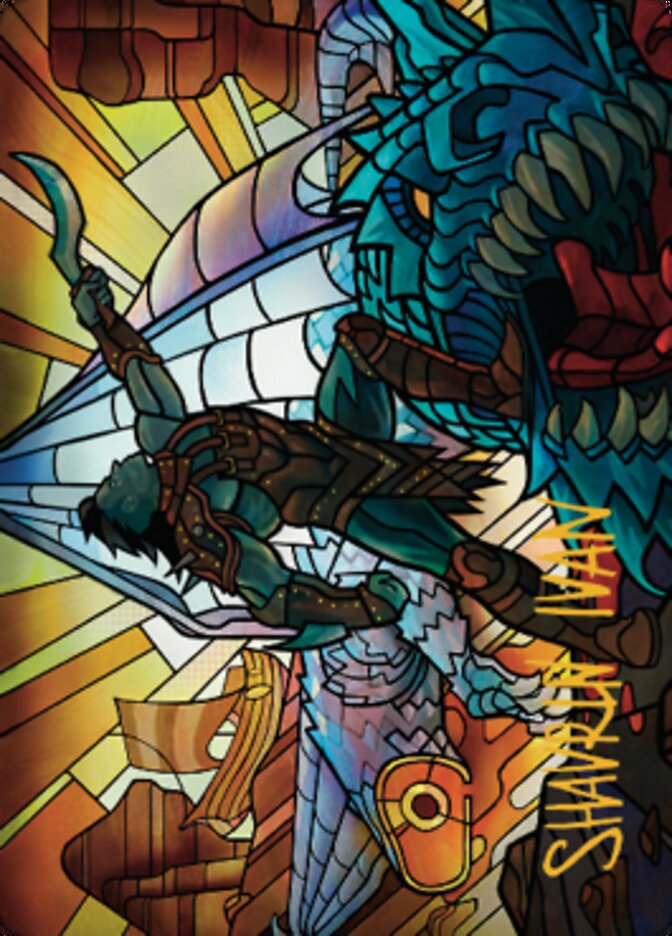 Astor, Bearer of Blades Art Card (Gold-Stamped Signature) [Dominaria United Art Series]-1