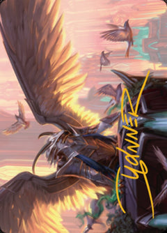 Falco Spara, Pactweaver 1 Art Card (Gold-Stamped Signature) [Streets of New Capenna Art Series]-1
