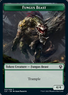 Demon // Fungus Beast Double-Sided Token [Commander 2021 Tokens]-2