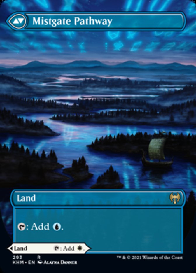 Hengegate Pathway // Mistgate Pathway (Borderless Alternate Art) [Kaldheim]-2