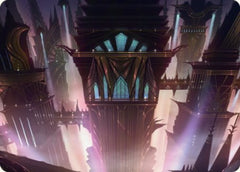 Skybridge Towers Art Card [Streets of New Capenna Art Series]-1