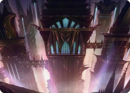 Skybridge Towers Art Card [Streets of New Capenna Art Series]-1