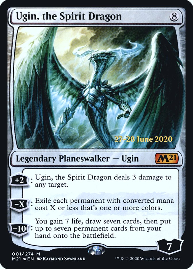 Ugin, the Spirit Dragon [Core Set 2021 Prerelease Promos]-1
