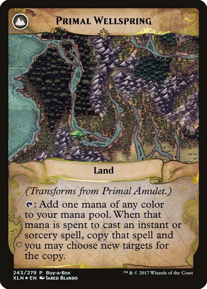 Primal Amulet // Primal Wellspring (Buy-A-Box) [Ixalan Treasure Chest]-2