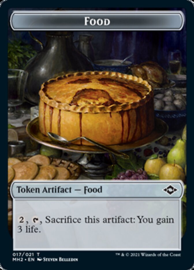 Bird // Food (17) Double-Sided Token [Modern Horizons 2 Tokens]-2