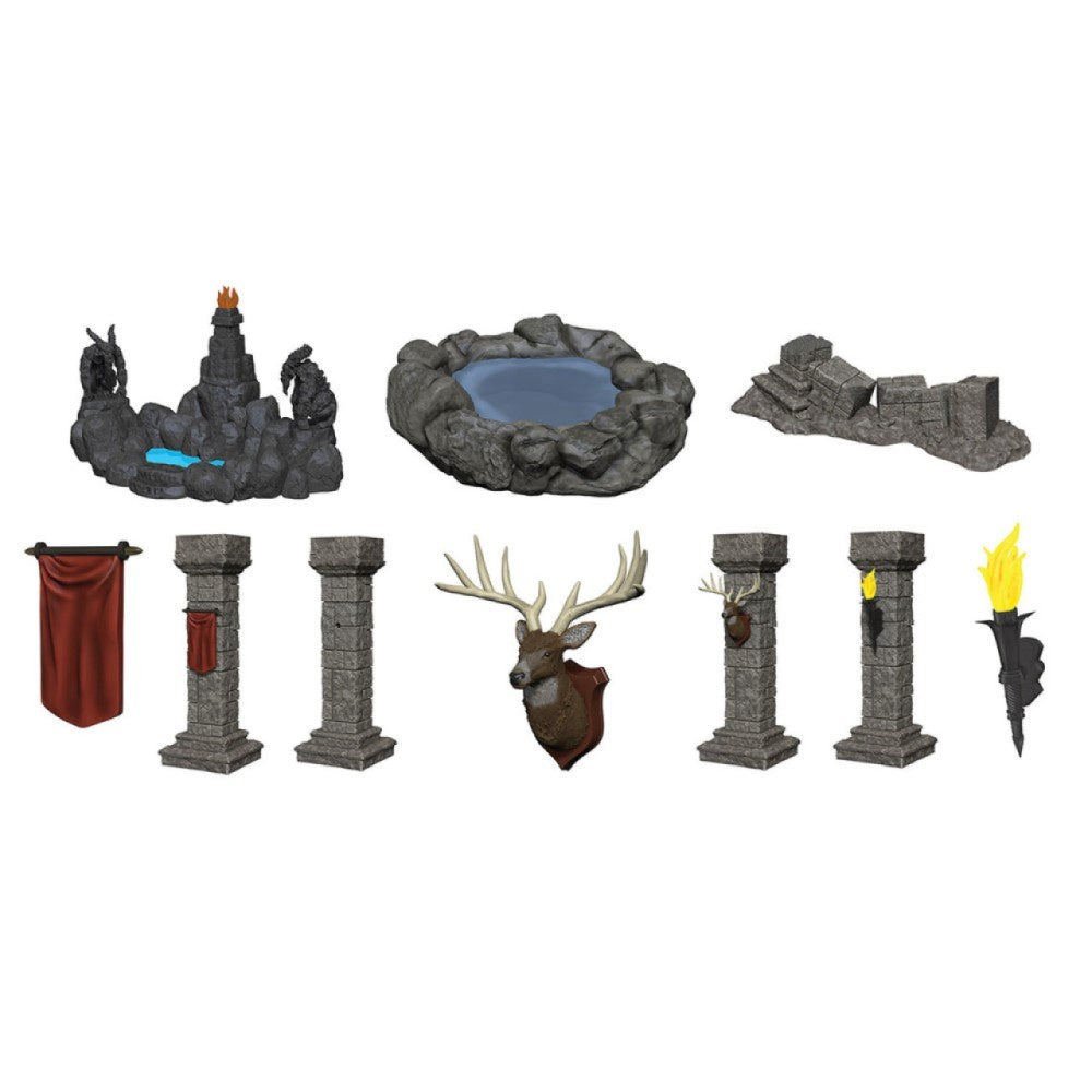 WizKids Deep Cuts Unpainted Miniatures Pools and Pillars-1