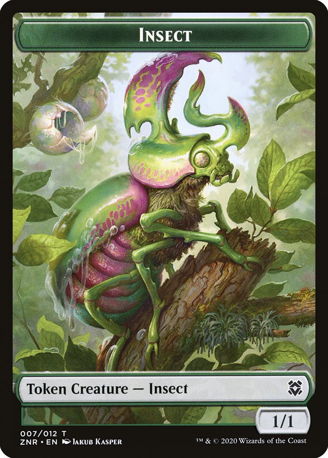 Illusion // Insect Double-Sided Token [Zendikar Rising Tokens]-2
