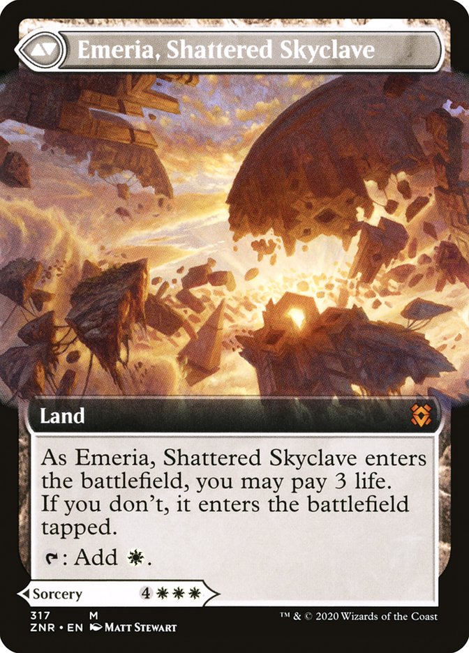 Emeria's Call // Emeria, Shattered Skyclave (Extended Art) [Zendikar Rising]-2