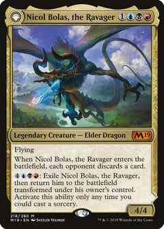 Nicol Bolas, the Ravager // Nicol Bolas, the Arisen [Core Set 2019]-1
