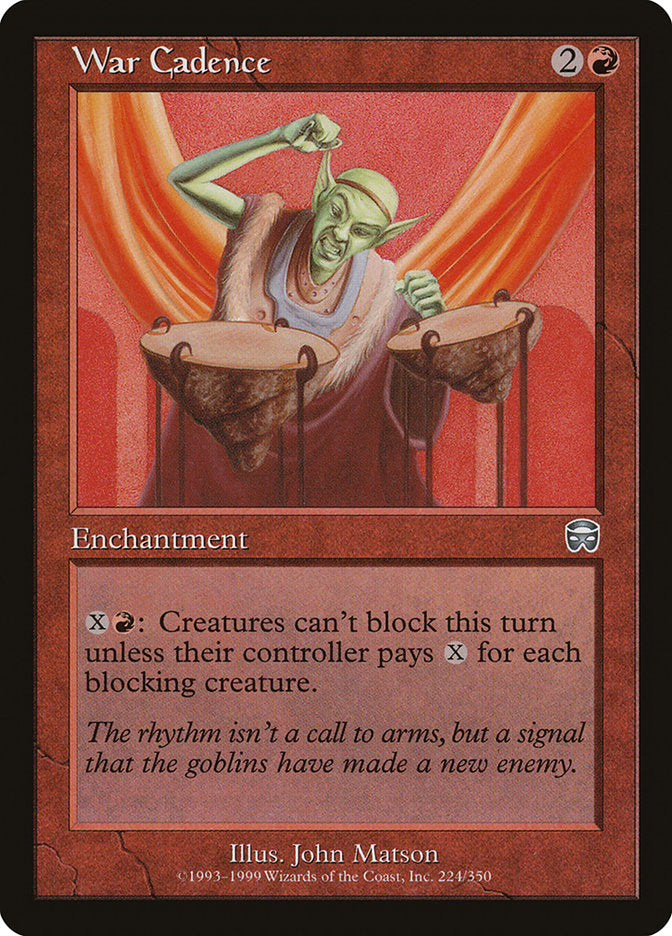 War Cadence [Mercadian Masques]-1