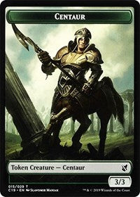 Centaur // Egg Double-Sided Token [Commander 2019 Tokens]-1