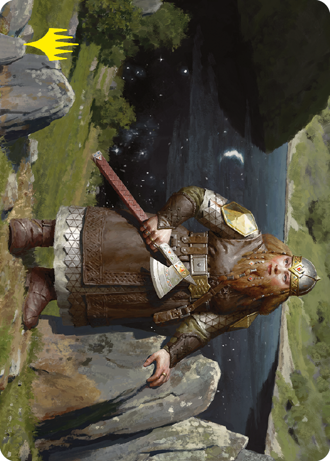 Mirrormere Guardian Art Card (Gold-Stamped Signature) [The Lord of the Rings: Tales of Middle-earth Art Series]-1