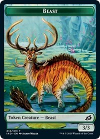 Beast (010) // Snake Double-Sided Token [Commander 2020 Tokens]-1