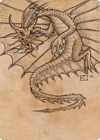 Ancient Gold Dragon Art Card (44) [Commander Legends: Battle for Baldur's Gate Art Series]-1