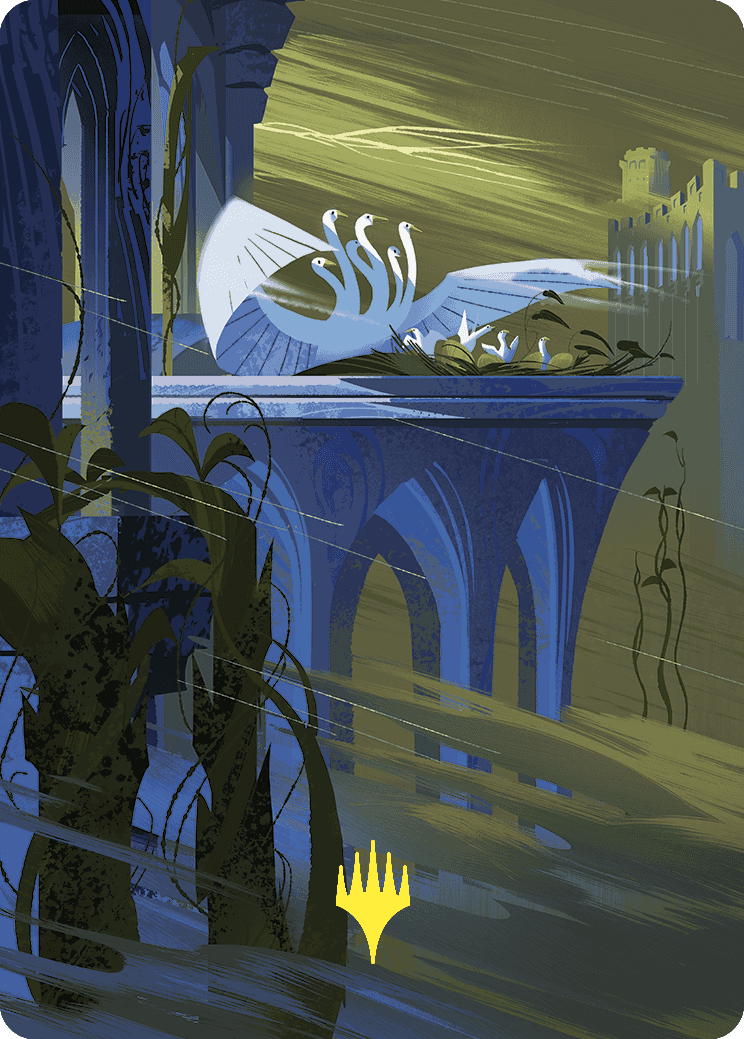 Doubling Season Art Card (Gold-Stamped Planeswalker Symbol) [Wilds of Eldraine Art Series]-1