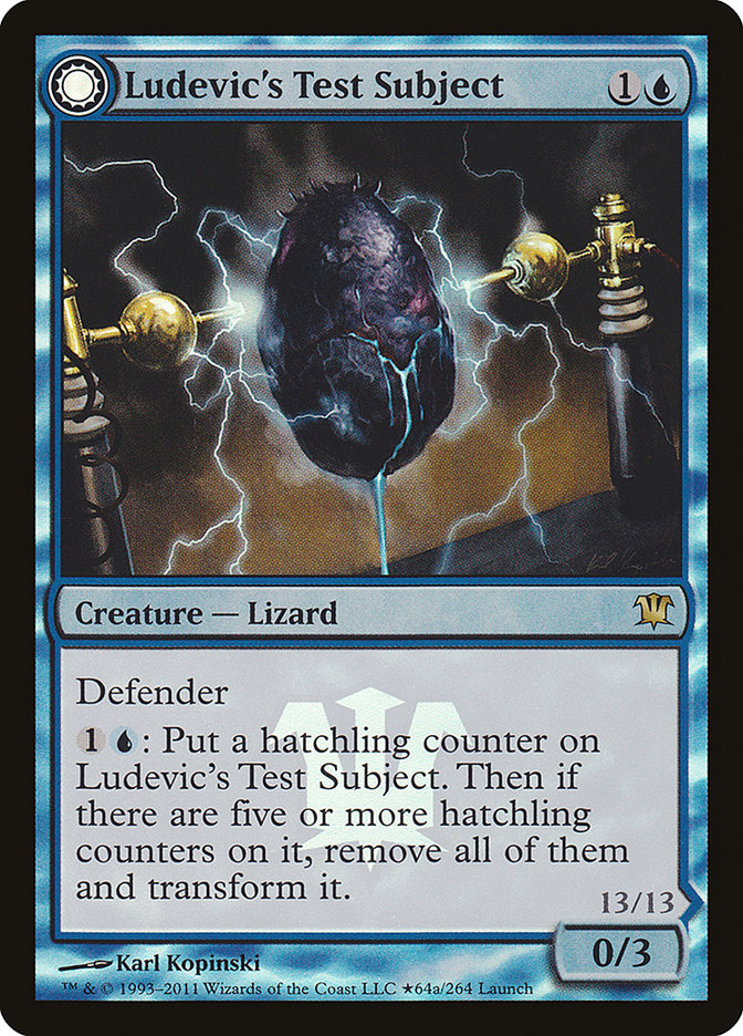 Ludevic's Test Subject // Ludevic's Abomination (Launch) [Innistrad Prerelease Promos]-1