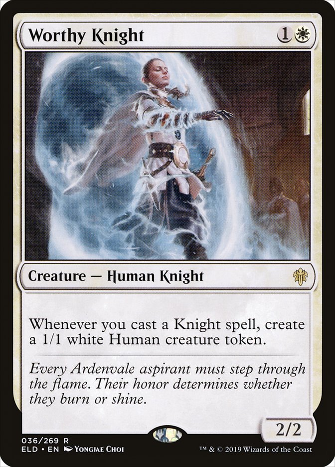 Worthy Knight [Throne of Eldraine]-1