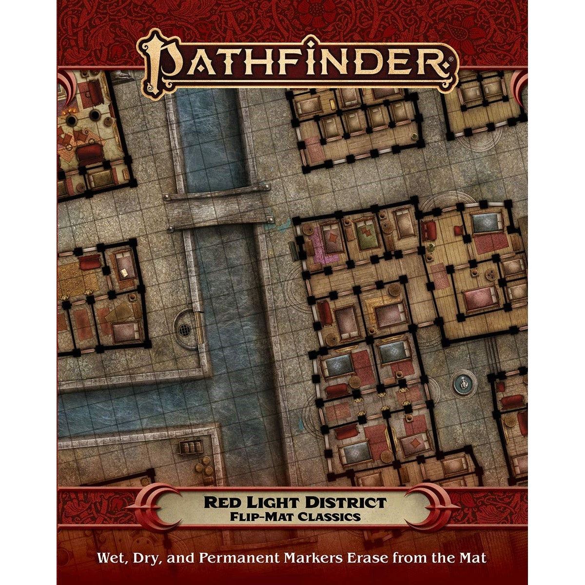 Pathfinder Accessories Flip-Mat Classics: Red Light District-1