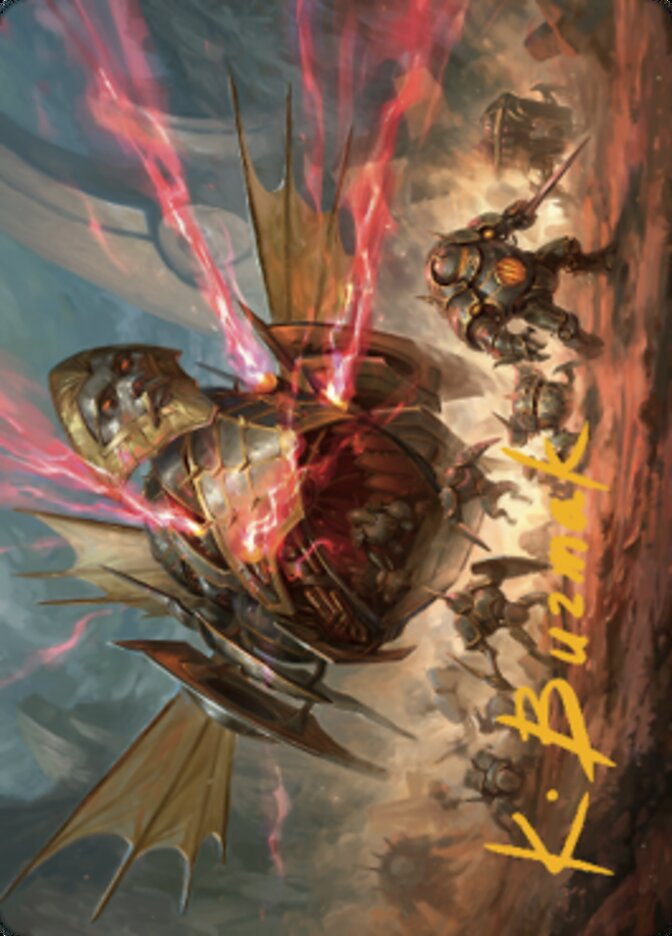 Liberator, Urza's Battlethopter Art Card (Gold-Stamped Signature) [The Brothers' War Art Series]-1
