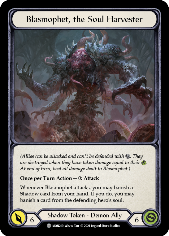 Blasmophet, the Soul Harvester // Ursur, the Soul Reaper [MON219 // MON220] (Monarch)  1st Edition Normal-1