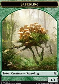 Saproling (016) // Saproling (017) Double-Sided Token [Commander 2016 Tokens]-1