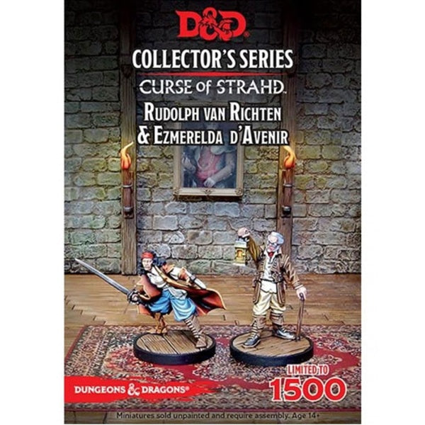D&D Collectors Series Miniatures Curse of Strahd Ezmerelda D'Avenir & Rudolph Van Richten (2 Figs)-1