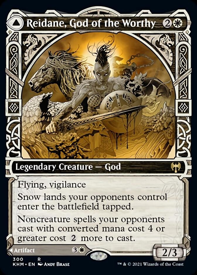 Reidane, God of the Worthy // Valkmira, Protector's Shield (Showcase) [Kaldheim]-1