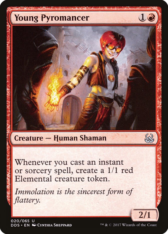 Young Pyromancer [Duel Decks: Mind vs. Might]-1