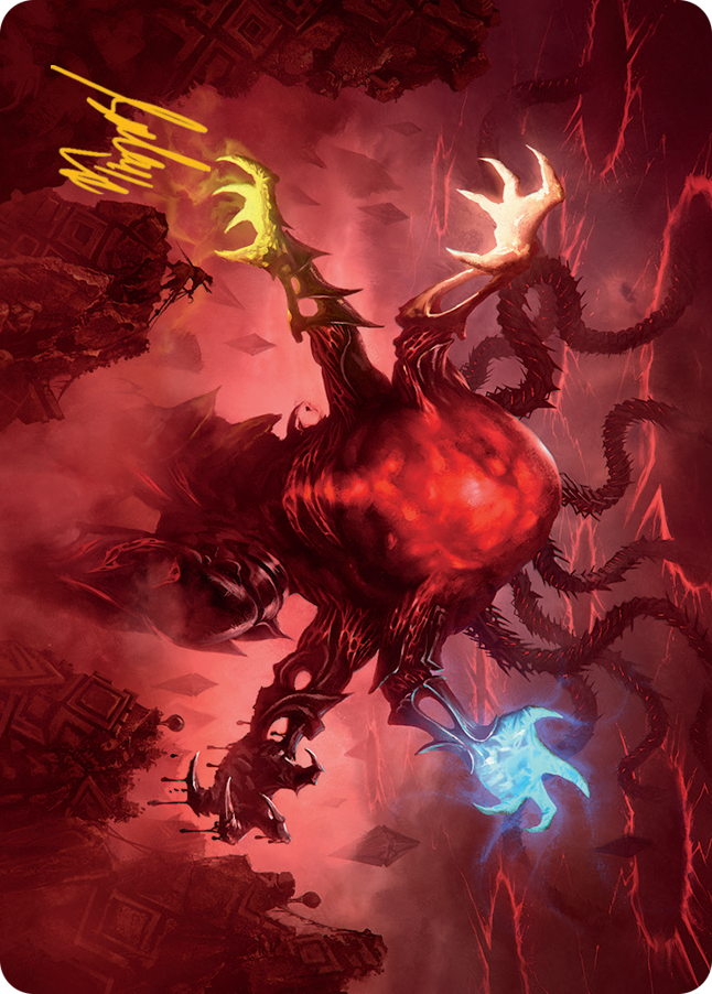 Omnath, Locus of All Art Card (51) (Gold-Stamped Signature) [March of the Machine Art Series]-1