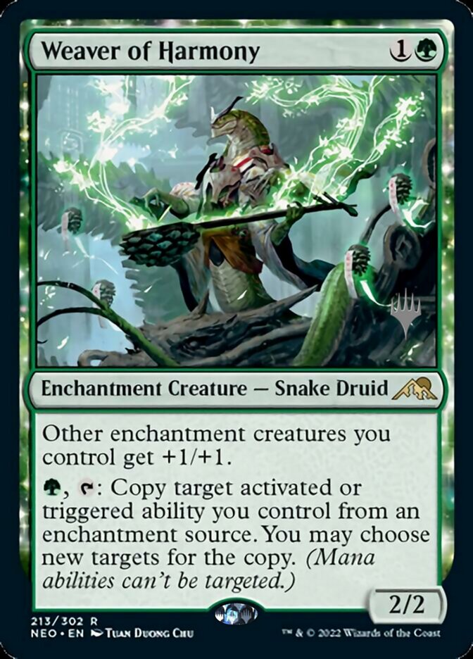 Weaver of Harmony (Promo Pack) [Kamigawa: Neon Dynasty Promos]-1
