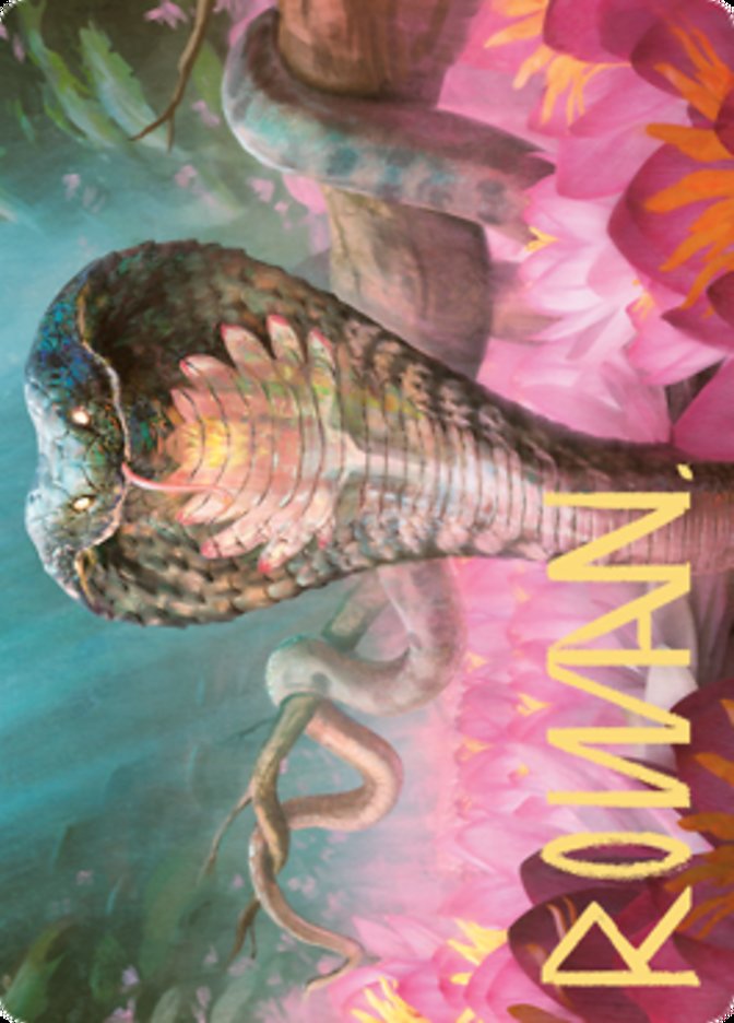 Lotus Cobra Art Card (Gold-Stamped Signature) [Zendikar Rising Art Series]-1