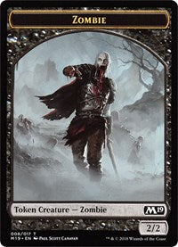 Zombie // Thopter Double-Sided Token (Game Night) [Core Set 2019 Tokens]-1