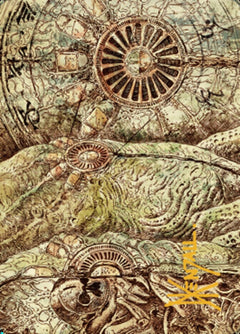 Phyrexian Processor Art Card (Gold-Stamped Signature) [The Brothers' War Art Series]-1