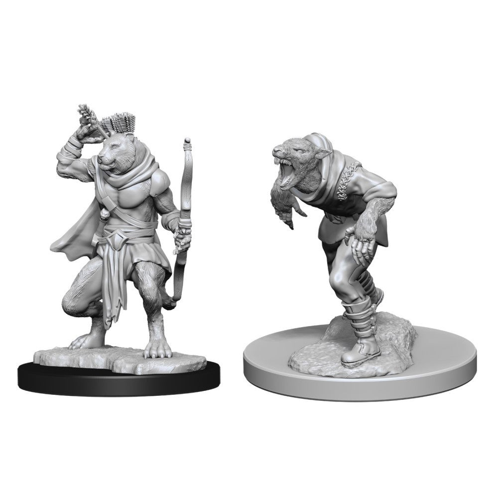 D&D Nolzurs Marvelous Unpainted Miniatures Wererat and Weretiger-1