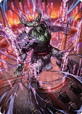 Hidetsugu, Devouring Chaos Art Card [Kamigawa: Neon Dynasty Art Series]-1