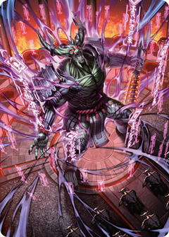Hidetsugu, Devouring Chaos Art Card [Kamigawa: Neon Dynasty Art Series]-1
