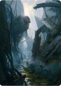 Swamp 2 Art Card [Zendikar Rising Art Series]-1