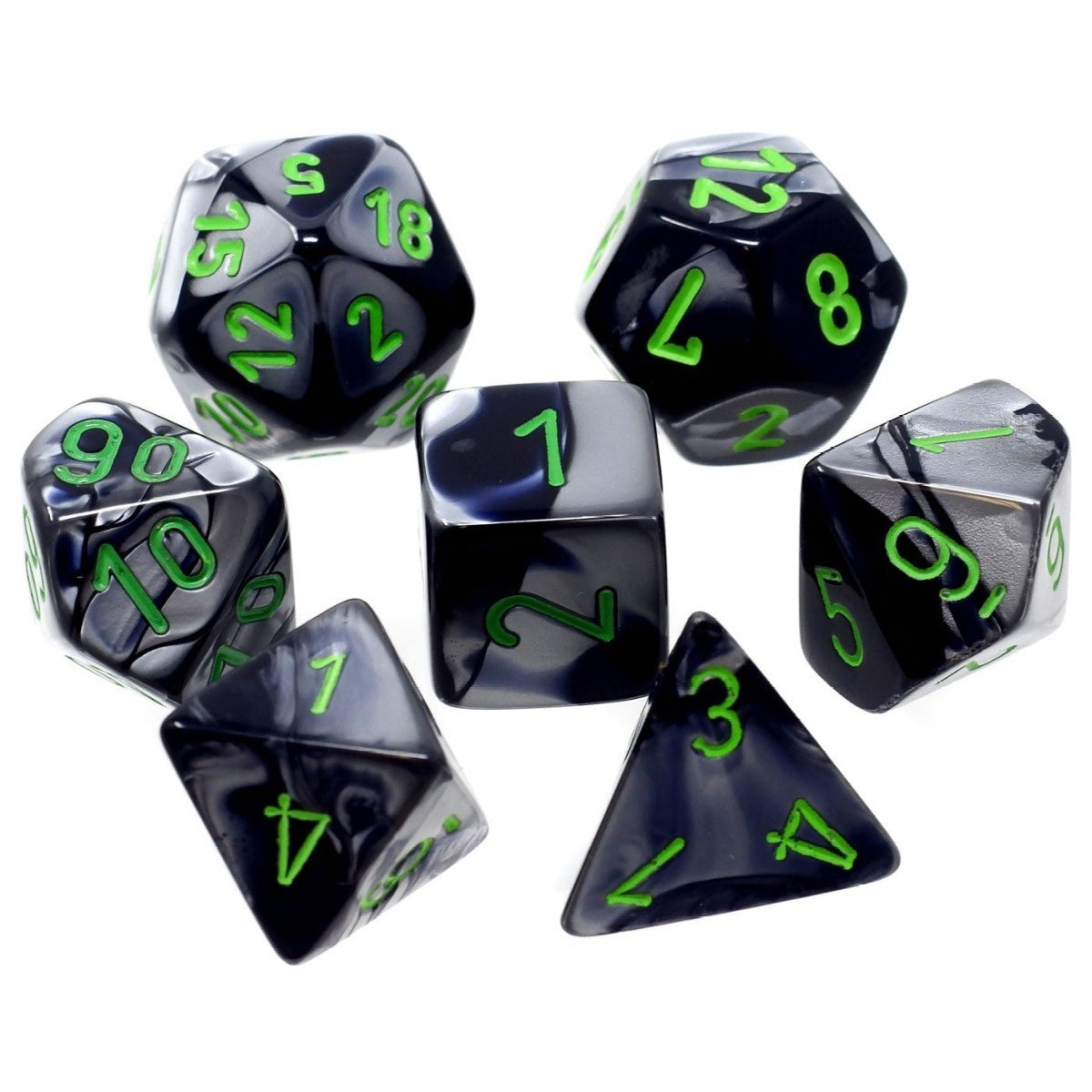 CHX 26445 Gemini Black-Grey/Green 7-Die Set-1