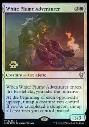 White Plume Adventurer [Commander Legends: Battle for Baldur's Gate Prerelease Promos]-1