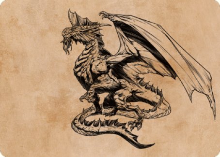Ancient Silver Dragon Art Card (47) [Commander Legends: Battle for Baldur's Gate Art Series]-1