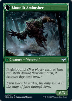 Oakshade Stalker // Moonlit Ambusher [Innistrad: Crimson Vow]-2