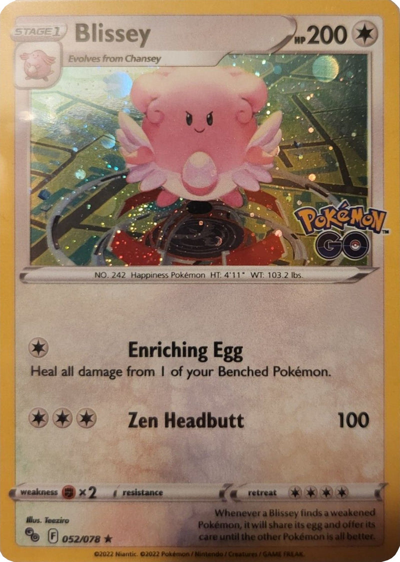 Blissey (052/078) (Cosmos Holo) [Pokémon GO]-1