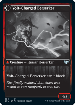 Voltaic Visionary // Volt-Charged Berserker [Innistrad: Double Feature]-2