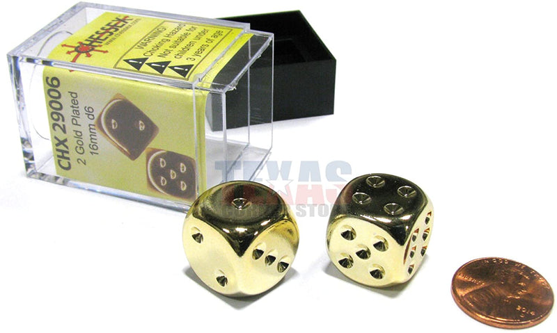 CHX 29006 Gold Metallic 16mm d6 Pair-1