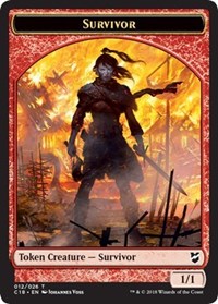 Survivor // Myr (023) Double-Sided Token [Commander 2018 Tokens]-1