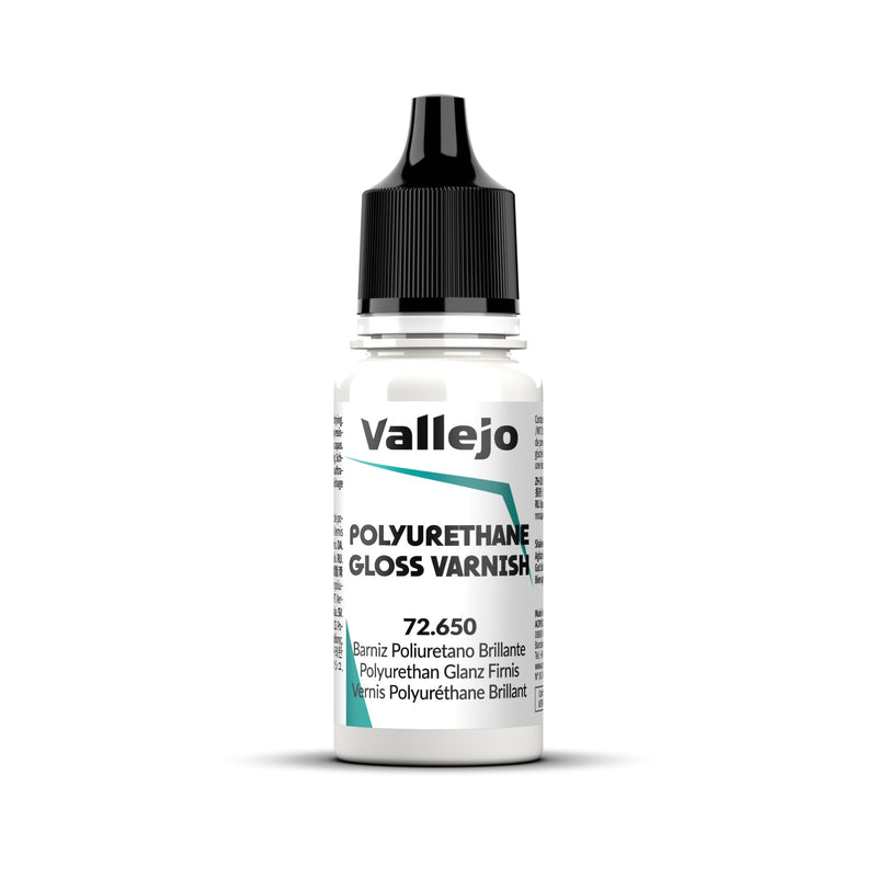 Vallejo Polyurethane Gloss Varnish 18ml Acrylic Paint-1